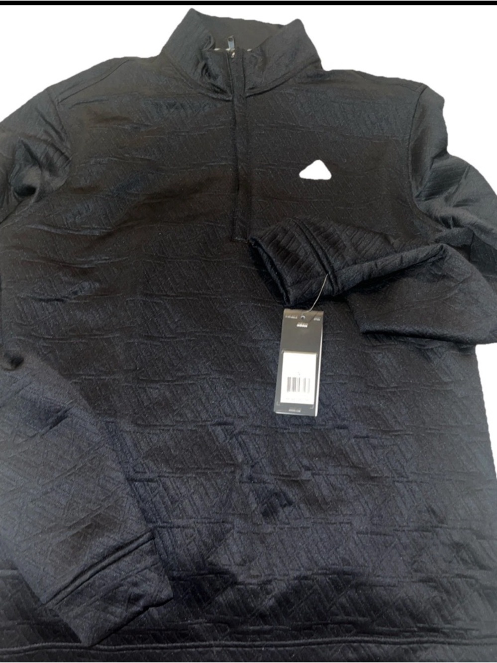 Adidas Men’s ADI Print 1/4 Zip S BLK NWT MSRP $65
